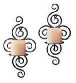 Wrought Iron Candle Holders