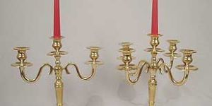 Brass Designer Candle Holder