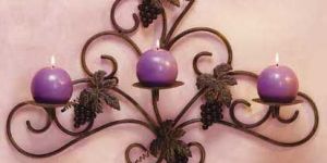 Iron Wall Candle Holder