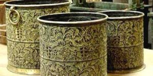 Patina Finish Iron Planter