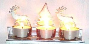 Silver T Light Holder