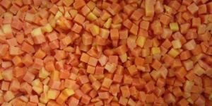 Frozen Papaya Dices, Iqf Papaya Dices