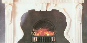 White Marble Fireplace