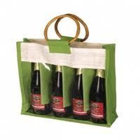 Jute Wine Bottle Bag