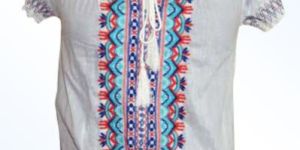 Ladies Cotton Embroidered Tops