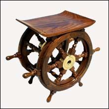 Wooden Wheel Table