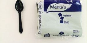 Platinum Black Disposable Spoons