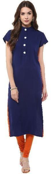 Janasya Womens Navy Blue T Shirt