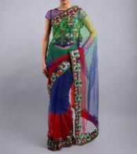 Embroidered Net Sarees