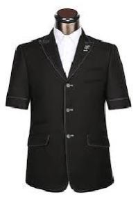 Men Black Formal Safari Suit