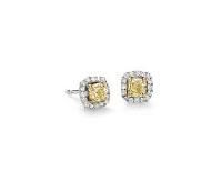 Yellow Gold Diamond Earrings