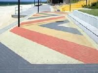 Colored Concrete Pavings