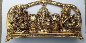 Laxmi Ganesh Saraswati Statue without Diya