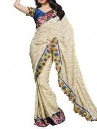 Crepe Jacquard Saree