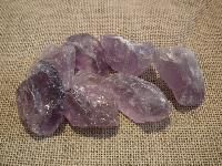 Unpolished Amethyst Semi Precious Stones