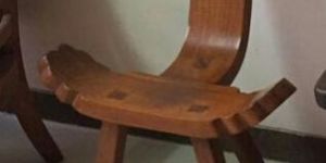 Turned Leg Armchair Accent Table Set