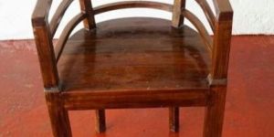 Slat Arm Solid Wood Accent Chair