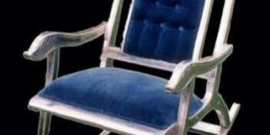 White Metal Rocking Chair