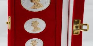 80 Gm Gold Plated Silver Queen Victoria Coins