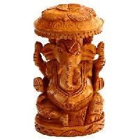 Wood God Idol Statue