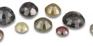 Black Yellow Brown Natural Un-Shape Diamond