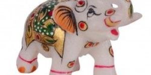 Marble Elephant Statue