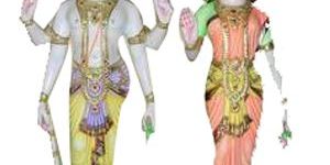 Marble Laxmi Narayan Statues