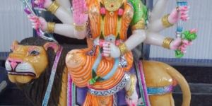 Maa Durga Marble Sculpture