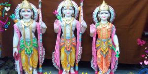 RAM Darbar White Marble Statue