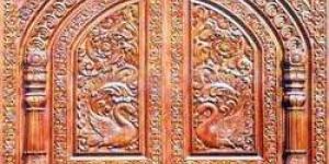 Wooden Temple Doors