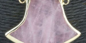Rose Quartz Gemstone Connectors
