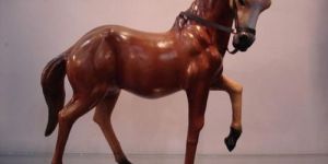 Leather Handicraft Horse Statues
