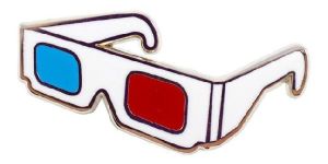 Red Cyan Paper 3D Glasses