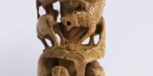 Handicrafted Curved Animal Art Statue