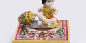 Laddu Gopal on Golden Marble Chowki