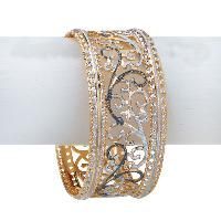 Rhodium Finish Bangle