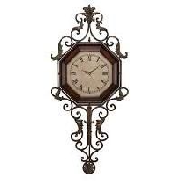 Round Wall Clock with Pendulam