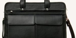 Mens Black Leather Office Bags