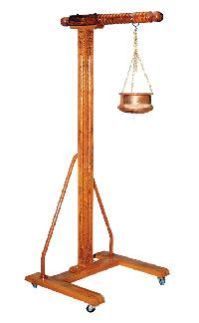 Stand for Shirodhara (Wooden with Copper Pot)
