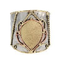 Handcrafted Metal Brass Cuff Bracelet