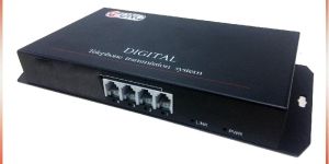 4 Channel without Data Telephone over Fiber Converter