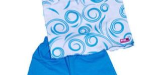 Girls Blue Top & Capri Set