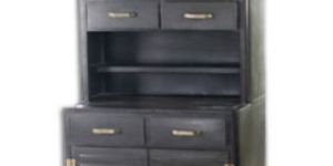 Metal Cabinet with Desk