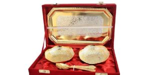 Brass Serving Bowl Set