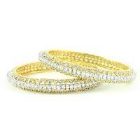 Polki / Reverse American Diamond Bangles