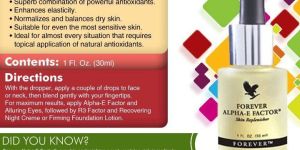 Forever Alpha-E Factor skin-replenishing agent