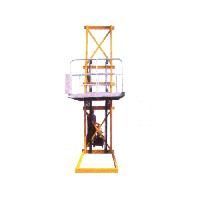 Stationary Lift with Galvanized Platform