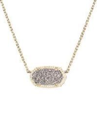 Multicolor Druzy Pendant with Pearl String