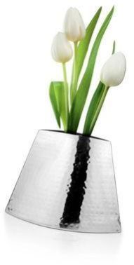 Hammered Stainless Steel Flower Vases