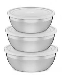 SS Bowl with Plastic Lid